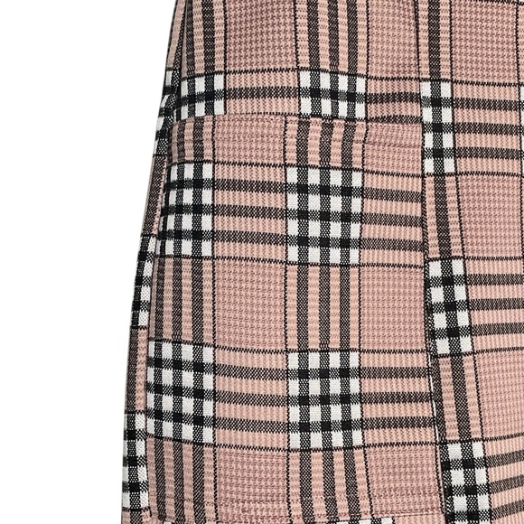 Cato Pink Plaid Pencil Skirt - Picture 3 of 4